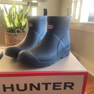 Hunter Boots Kids Short Play Big Kids 4/5 Valtameri Blue NIB
